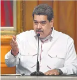  ?? AFP ?? Nicolás Maduro confirmó la fecha