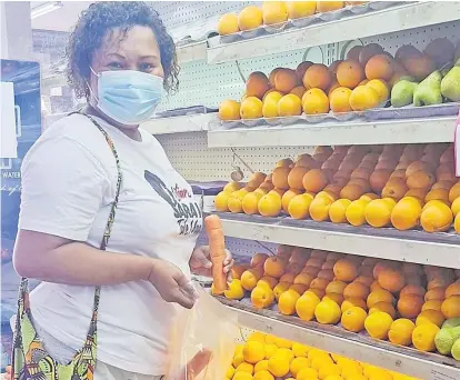  ?? Picture: SUPPLIED ?? Losalini Rasoqosoqo- Bolatagici does her shopping at MaxVal-u in Nakasi.