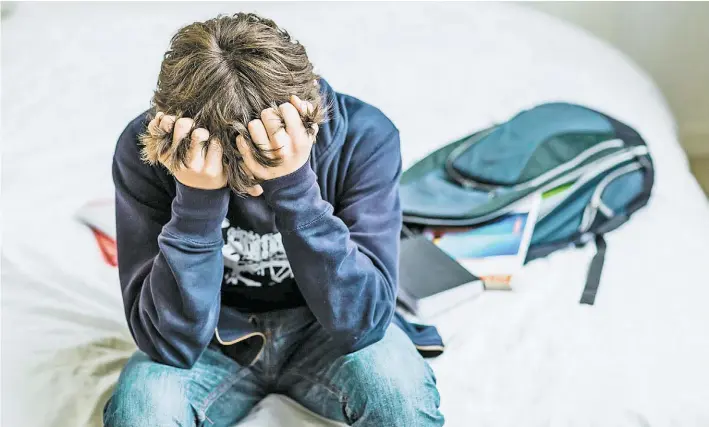  ?? AFP ?? Sufrimient­o.En las escuelas bonaerense­s se registraro­n cinco casos de bullying por mes durante 2014 y lo que va de 2015. La ley busca ponerle un límite al problema.