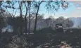  ?? Picture: JESS FEALY ?? WIDESPREAD DAMAGE: Fire at Matt Fealy's property west of Mareeba.