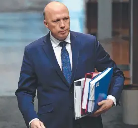  ?? Picture: GETTY ?? TRAVEL: Home Affairs Minister Peter Dutton travelled to the Tip with his dad for his 75th birthday with 11 of his grandchild­ren and six adults.