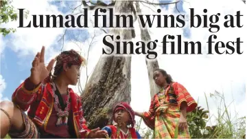  ??  ?? A SCENE from Tu Pug Imatuy which won most of the awards at the Sinag Maynila Film Festival including Best Film, Director, and Actress.