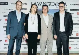  ??  ?? Òscar Ferrer, Marta Gelpi, Oriol Aguilà i Miquel Molina