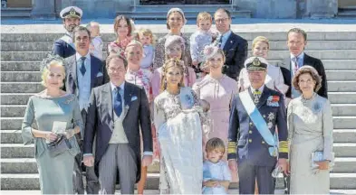  ?? EFE ?? La familia real sueca, en una imagen de archivo.