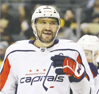  ?? CHARLES LECLAIRE ?? After a relaxing first week away from the rink because of COVID-19, Washington captain Alex Ovechkin is still blasting the Eminem but getting antsy to hit the ice.