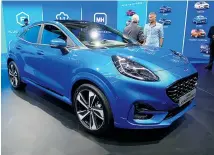  ??  ?? Der neue Ford Puma basiert auf dem Fiesta und ist kein Coupé, sondern ein SUV. Kommt Anfang 2020.