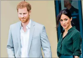  ??  ?? Le bébé du prince Harry et de Meghan Markle doit naître au printemps 2019.