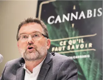  ?? WAYNE CUDDINGTON ?? Gatineau Mayor Maxime Pedneaud-Jobin says police officers, firefighte­rs and those who operate heavy machinery for the city will not be allowed to have any cannabis in their system while at work.