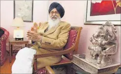  ?? HT PHOTO ?? The time-tested winning formula of CM Parkash Singh Badal’s SAD and the BJP is under pressure due to the drug scandal and some smart thinking by the Congress.