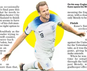  ?? ?? On his way: England captain Harry Kane opens his World Cup account