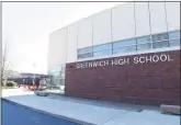  ?? Tyler Sizemore / Hearst Connecticu­t Media ?? The exterior of Greenwich High School