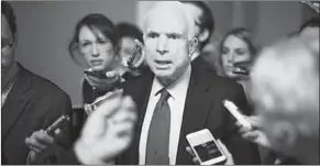 ??  ?? senator John McCain.