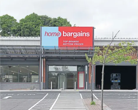  ??  ?? Home Bargains at The Stack Leisure Park.