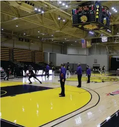  ?? (Pine Bluff Commercial/I.C. Murrell) ?? The University of Arkansas at Pine Bluff’s H.O. Clemmons Arena is shown before a Jan. 25 men’s basketball game against Prairie View A&M. The Golden Lions will play their first home game of the 2021-22 season on Nov. 29 against Arkansas Baptist College.