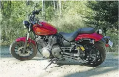  ?? NEIL VORANO / DRIVING. CA ?? 2016 Yamaha Star Bolt is Yamaha’s entry-level cruiser, yet it’s lithe and nimble on the corners with good quality.