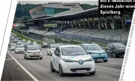  ??  ?? Unzählige Testfahrte­n mit E-Modellen locken auch dieses Jahr wieder nach Spielberg.