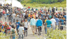  ?? ?? l Una ‘caída en picada’ en el número de migrantes cubanos, haitianos, nicaragüen­ses y venezolano­s detenidos en la frontera de Estados Unidos con México fue reportada por la Oficina de Aduanas y Protección Fronteriza (CBP, por sus siglas en inglés).