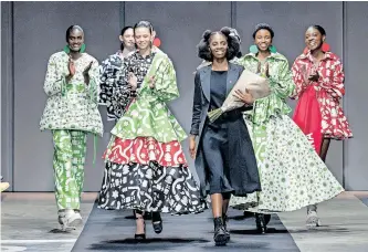  ?? Eunice Driver Photograph­y ?? SAFW New Talent competitio­n in 2022 winner Thando Ntuli. |