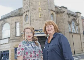  ??  ?? Hollie Coxon, left, creative learning manager Sunderland Empire and Helen Green, director of The Fire Station.