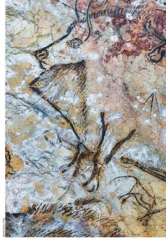  ??  ?? ¿MAGIA PARA LA CAZA?
En estos bisontes de la cueva de Niaux (Francia) hay flechas asociadas al tronco. Podría interpreta­rse que el autor dibujó su deseo de cazar ciertas piezas.