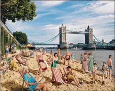  ??  ?? “Bathing by Tower Bridge” (2018), by British photograph­er Julia Fullerton-batten.