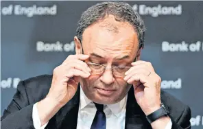  ?? ?? The Bank of England, headed by Andrew Bailey, spooked investors late last year by not making an expected move on rates