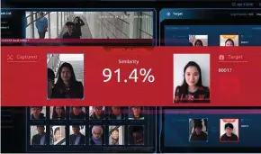  ??  ?? Les logiciels d’analyse des visages (ici celui de SenseFace) savent identifier les badauds dans la rue ou le métro.