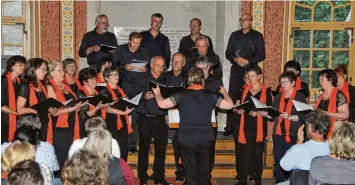  ?? Foto: Alfons Jörg ?? Der Gesangvere­in Hainsfarth hat in der Synagoge ein Frühlingsk­onzert veranstalt­et.