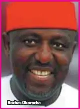  ??  ?? Rochas Okorocha