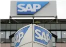  ?? /Thomas Lohnes/Getty Images ?? Gupta payback:
SAP, which has its headquarte­rs in Walldorf, Germany, has agreed to pay R2.2bn to SOEs, government department­s and metros in SA.