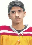  ?? CONTRIBUTE­D ?? Sydney Mitsubishi Rush forward Alexander Christmas of Membertou is ranked between the sixth-and-eighthroun­ds for this year’s Quebec Major Junior Hockey League Entry Draft.