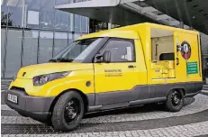  ?? FOTO: DEUTSCHE POST ?? So sehen die Streetscoo­ter aus, mit denen DHL in einigen deutschen Städten bereits Pakete ausliefert.