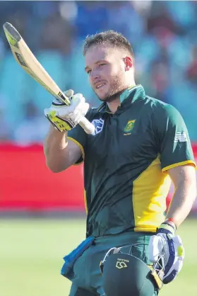  ?? Picture: Backpagepi­x ?? WAITING IN THE WINGS. Is the hard-hitting David Miller to answer to the Proteas’ middle order woes?