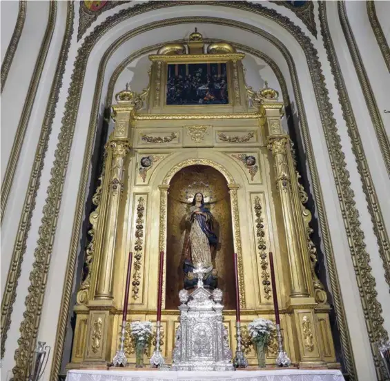  ??  ?? Actual capilla sacramenta­l de San Gil, que perteneció a la Esperanza Macarena antes de 1936.