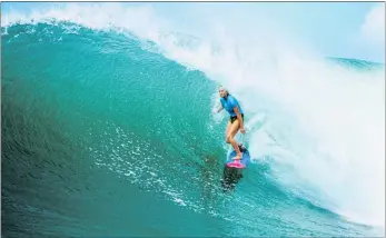  ?? PICTURE / WSL/ SLOANE ?? Carissa Moore was in devastatin­g form on her way to winning the Maui Pro yesterday.