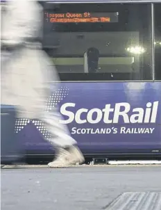  ?? PICTURE: PETER SUMMERS/GETTY IMAGES ?? Scotrail managers are striking across Scotland this weekend as part of a long-running dispute over on-call working