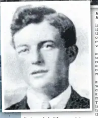  ??  ?? ABOVE: RIC men in the early 1920s. LEFT: Another photo of Billy Pilkington.