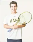  ?? Peter Hvizdak / Hearst Connecticu­t Media ?? Hand’s Josh Israel is the area MVP for boys tennis.