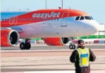  ?? EFE ?? Aparato de Easyjet en el aeropuerto de Gibraltar.