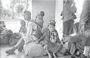  ?? GETTY IMAGES ?? Refugees at Tezpur during the war. In November 1962, with the India army in retreat from the Kameng sector of what is now Arunachal Pradesh, panic spread through Tezpur, the nearest sizeable settlement.