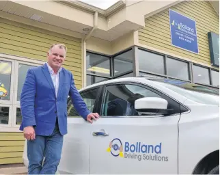  ?? KIRK STARRATT • SALTWIRE NETWORK ?? Eric Bolland, founder and owner of Bolland Driving Solutions, says distracted driving is one of the biggest challenges today when it comes to safety on our roads.