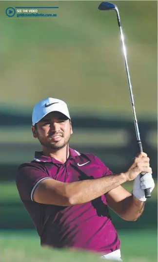  ?? Picture: AAP IMAGE ?? Jason Day takes a fairway shot on the 10th in the opening round.