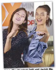  ??  ?? Manere Adela Mae Marshall (left) and Jachin country are proud to represent the Asia’s Next Top Model in new season of (AsNTM)