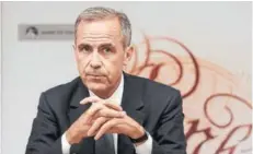  ?? FOTO: BLOOMBERG ?? Mark Carney, presidente del BoE.