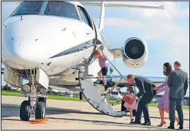  ??  ?? The royal tour comes to an end as the family board their plane home