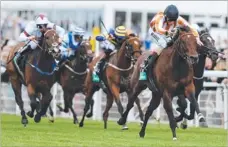  ??  ?? Top sprinter Ortensia (right) takes on a big field on Friday in
the Nunthorpe Stakes over 1000m at York.