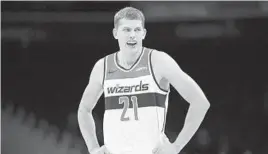  ?? NICK WASS/AP ?? Wizards center Moritz Wagner learned a lot during a rookie year that saw him play little, then get cast away by the Lakers..