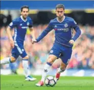  ?? GETTY ?? Eden Hazard says Chelsea need five wins to clinch the league.