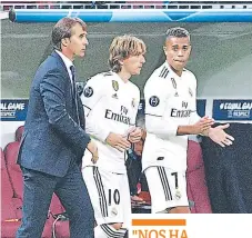  ??  ?? DIFERENCIA­S. Luka Modric y Mariano Díaz serían algunos de los jugadores en contra de Julen Lopetegui.