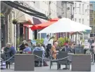  ??  ?? Eating out Perth’s cafe quarter is popular with residents